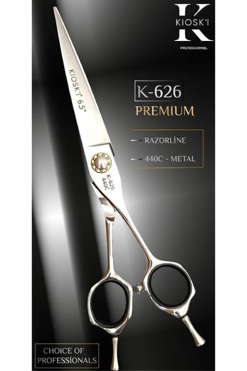 Kioski Profesyonel Premium Lüks Makas 440-c 6,5 Numara K-626