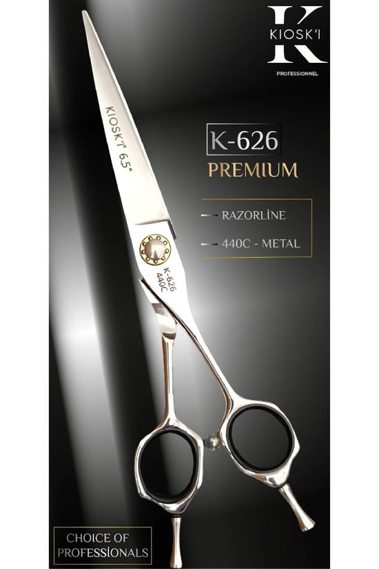 Kioski Profesyonel Premium Lüks Makas 440-c 6,5 Numara K-626