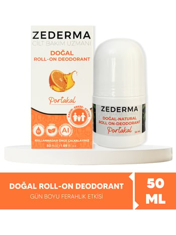 Zederma Doğal Roll-on Deodorant Portakal