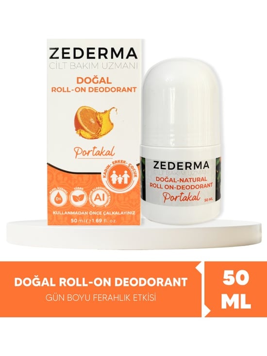 Zederma Doğal Roll-on Deodorant Portakal