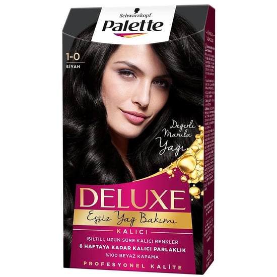 Palette Deluxe Saç Boyası No:1.0 Siyah