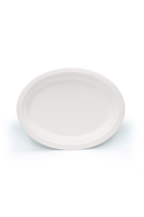 Roll-up Doğa Dostu Tabak Oval 25 Adet