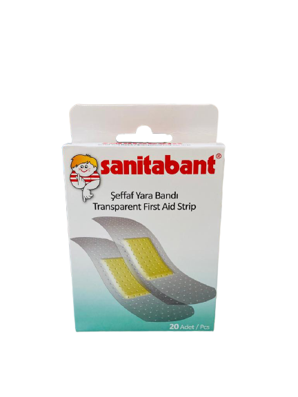 Sanitabant 610 Şeffaf Yarabandı 19Mm*72Mm 20 Adet