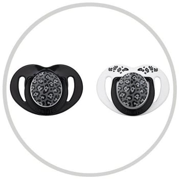 Mamajoo Emzik Saklama Kutulu Antrasit Leopar Desenli 0 Ay+ 2 li