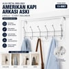 Demirbüken F.a-05 ( Krom & Bilyeli) ( 6 Kollu ) Amerikan Kapı Arkası Askı