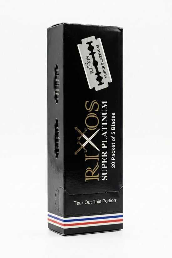 Rixos Super Platinum 20x5 Adet Bütün Berber Jileti Toplam 100 Adet