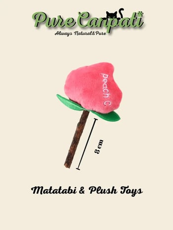 Purecanpati Matatabi Stick Peluş Kedi Oyuncağı – Catnipli Doğal Oyuncak