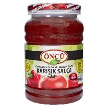 Öncü Salça Domates&acı Tatlı Biber Karışık 900gr