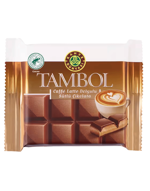 Kahve Dünyası Tambol Caffe Latte Dolgulu Sütlü Çikolata 100 Gr