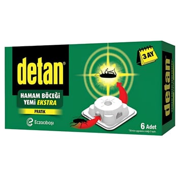 Detan Hamam Böceği Yemi Ekstra 6 Adet