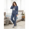 Muka 800-131 Bayan Raporlu İnterlok Pijama Takım