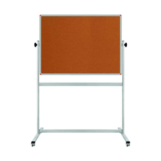 Çift Taraflı Mobil Mantar Pano 90x120cm