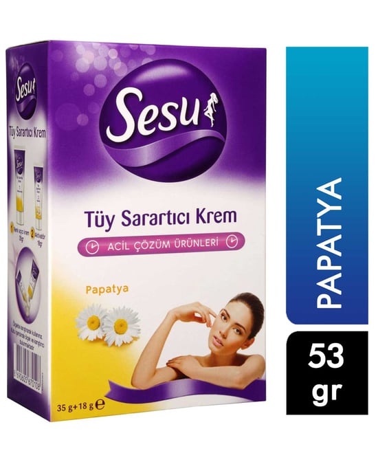 Sesu Tüy Sarartıcı Krem 35+18 Gr