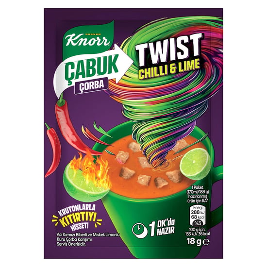 Knorr Çabuk Çorba 18gr Twist Chilli Lime
