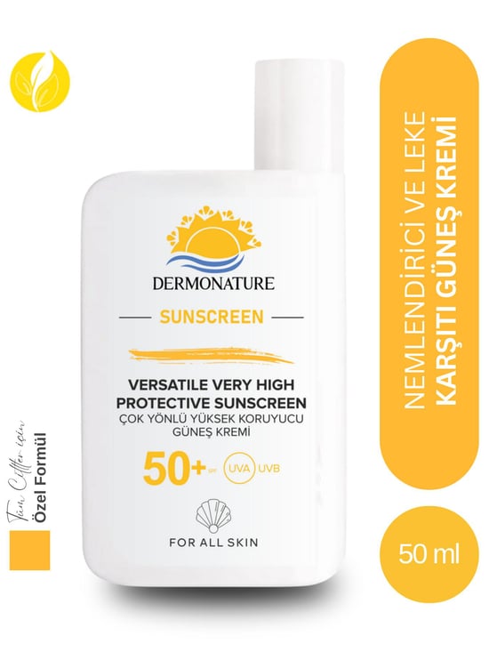 DermoNature Cilt Tonunu Eşitleyen Spf 50 High Uv Protection Leke Karşıtı Güneş Kremi 50ml