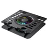 Ad-rc36 Steely 360 Derece Dönebilen Fanlı Rgb Işıklı Ayarlanabilir Siyah Metal Laptop Stand