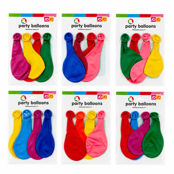 Soso Party Balloons ( 4pcs ) Küçük Boy ( Renkli & 20cm ) Party Balon