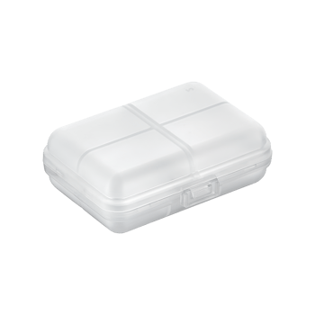 Qlux L-00967 ( D.dörtgen ) ( 10 Bölmeli ) Pill Dispenser İlaç Kutusu