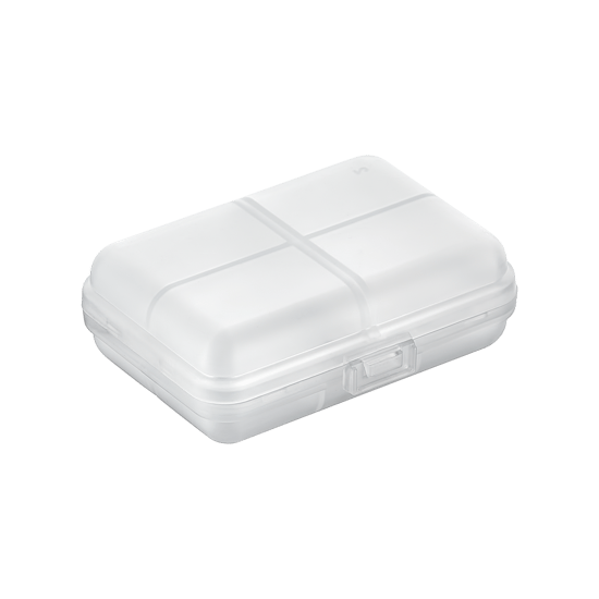 Qlux L-00967 ( D.dörtgen ) ( 10 Bölmeli ) Pill Dispenser İlaç Kutusu