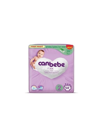 Canbebe Bebek Bezi 68'li Paket Mini 2 (3-6kg)