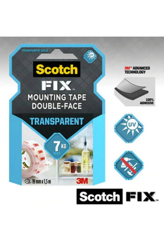 3m Scotch Fix Trensparent Band 7kg X 1,5m