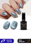 Misyul Uv Led Kalıcı Oje Nail Art 15 Ml Blue Elf Cat Eye Ec10