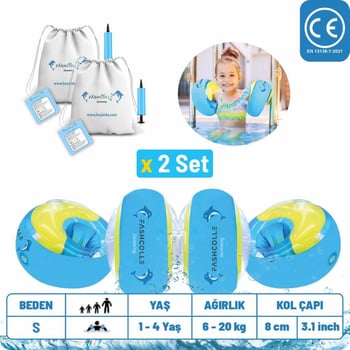 Fashcolle Small Beden Şişme Deniz Kolluğu 1-4 Yaş X 2 Adet