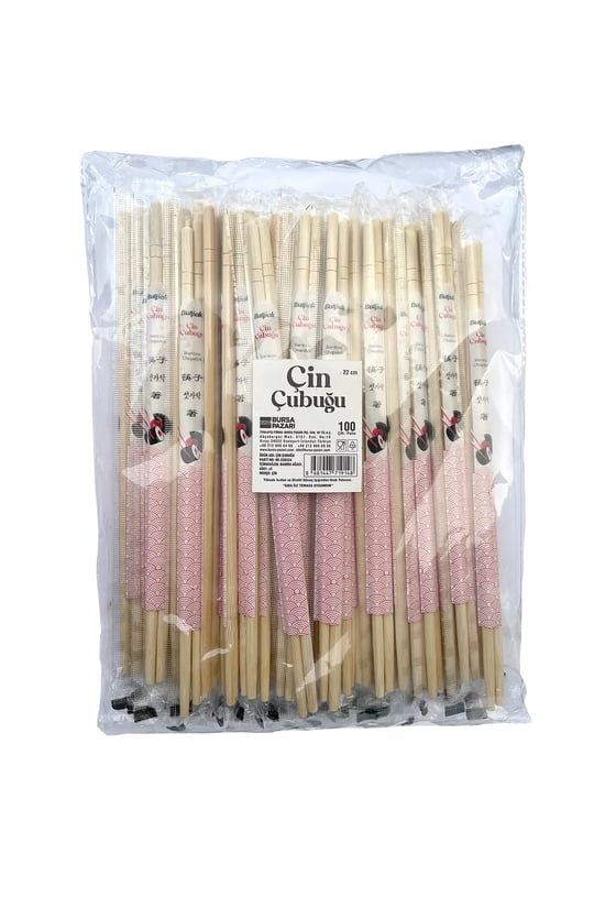 Burpak Çin Yemek Çubuğu-chopsticks 23cm 100 Çift