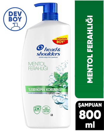 Head&Shoulders Şampuan Pompalı Mentol Ferahlığı 800 ml