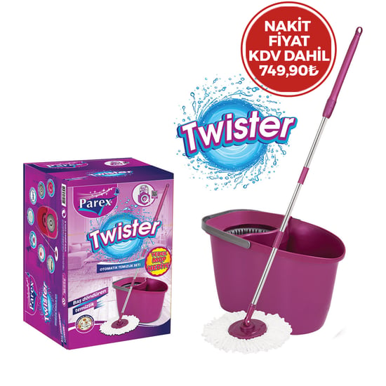 Parex-723691 Twister Otomatik Mop Temizlik Seti & Kovası ( Multi Temizlik Fırça )