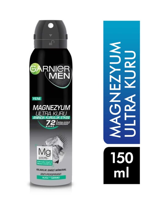 Garnier Deodorant 150 Ml Erkek Magnezyum Ultra Kuru