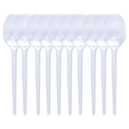 Pratikon Pr-1142 ( Şeffaf ) Plastik Kaşık ( 10pcs )