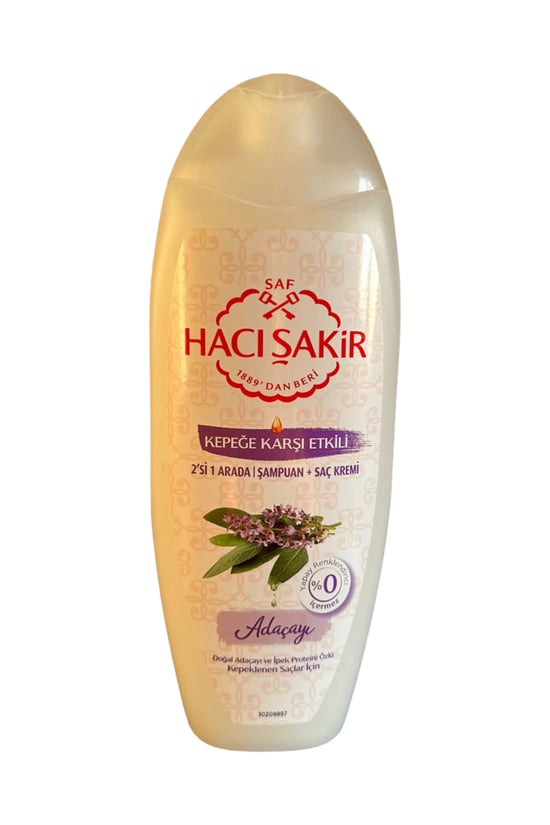 Hacı Şakir Kepeğe Karşı Etkili 2'si 1 Arada Şampuan + Saç Kremi Adaçayı