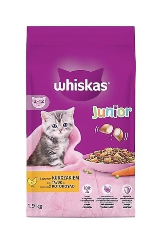Whiskas Junior Tavuklu Yavru Kuru Kedi Maması 1.9 Kg