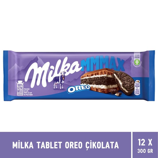 Milka Oreo Tablet Çikolata 300 Gr Mmmax X 12 Adet