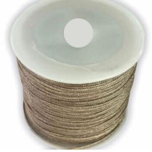 P Parla Paraşüt İpi, Bileklik-Kolye örgü ipi 1 mm 50 metre Vizon 12'li