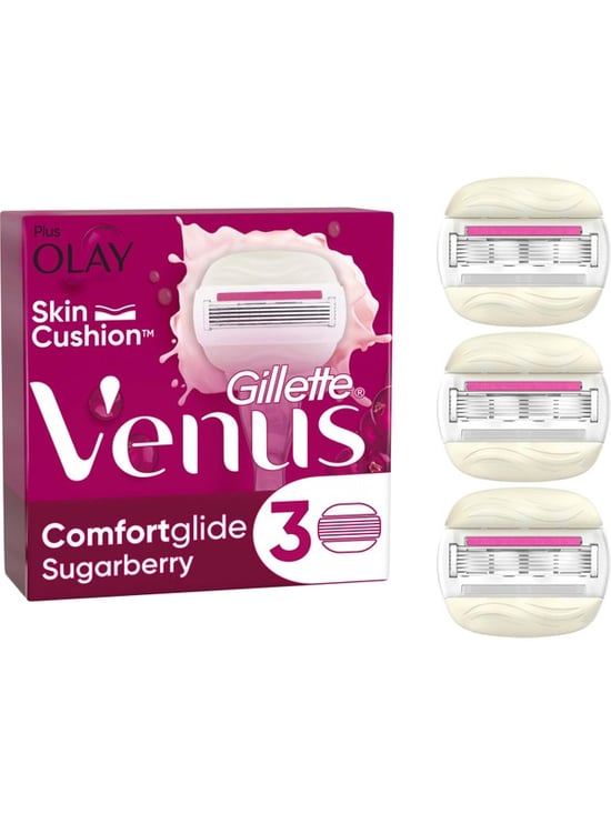 Gillette Venüs Confortglide Sugarberry Kadın Tıraş Makinesi Yedeği 3'lü