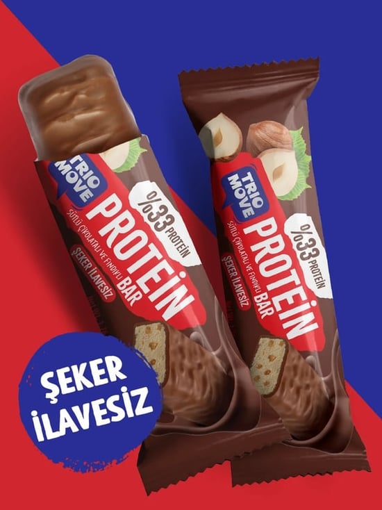 Trio Move %33 Protein Bar Fındıklı ve Sütlü 50 Gr