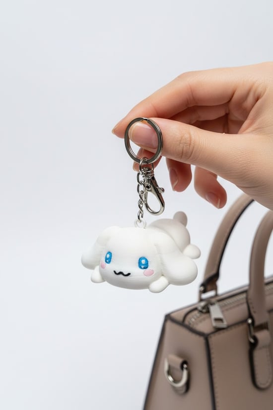 Hayalperest Yavru Köpek Figürlü Hareketli Anahtarlık