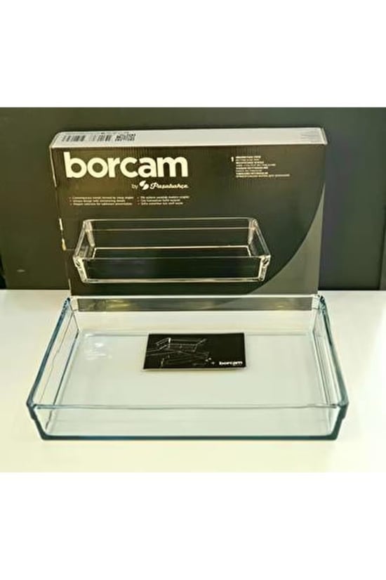 Paşabahçe 59334 Dikdörtgen Borcam Tepsi 35,7x25,7cm 4350 Cc