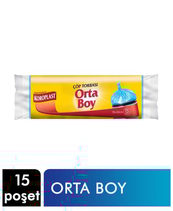 Koroplast Çöp Torbası 15'li Orta