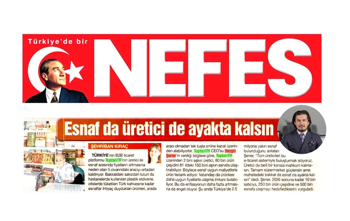 ToptanTR'den Yerli Ticarete Nefes: "Esnaf da Üretici de Ayakta Kalsın"