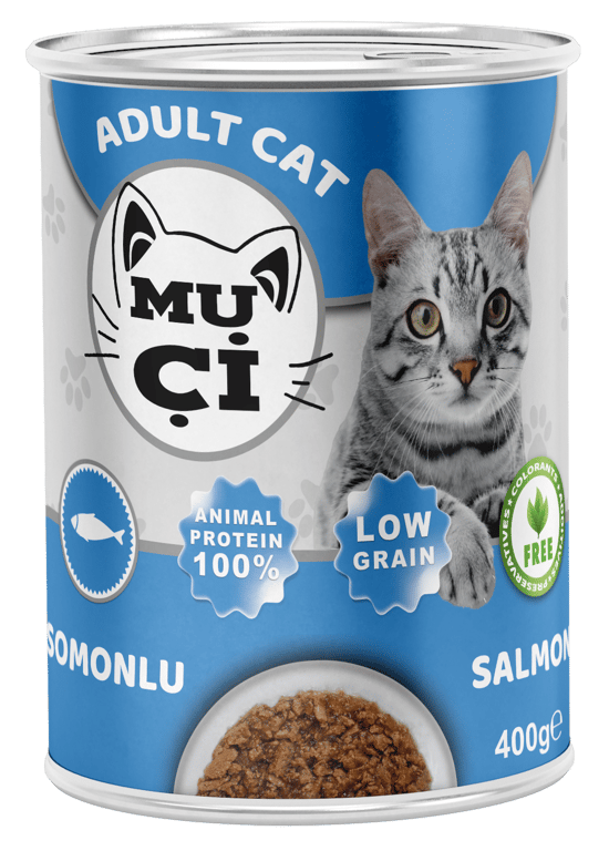 Muçi Konserve Kısır Kedi Maması Somonlu 400 Gr