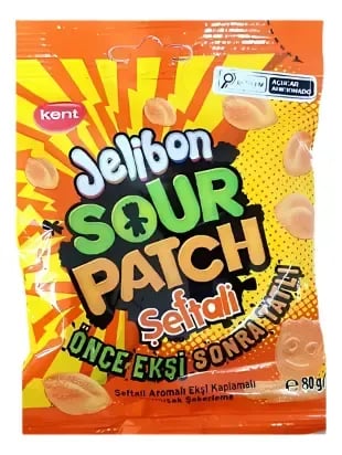 Kent Sour Patch Şeftali 80gr*24