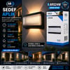 Ars-348953 ( Ip66 ) ( 50.000 Saat Led Ömrü ) ( 22w ) Sedef Led Aplik Duvar Lambası