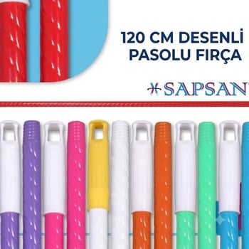 Sapsan 120 Cm Desenli Pasolu Sap-fırça Sapı