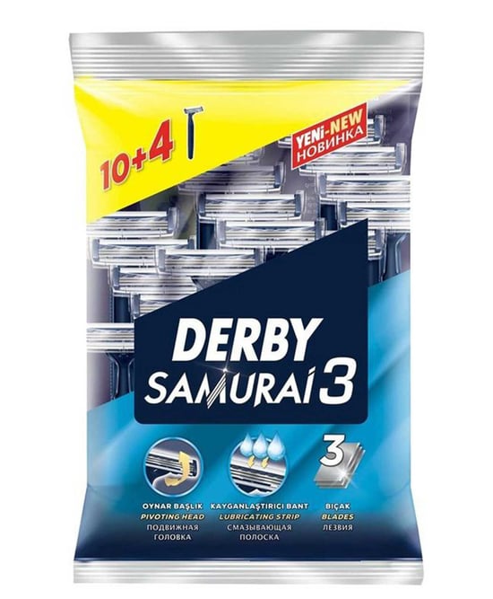 Derby Samurai 3 Traş Bıçağı 14' Lü