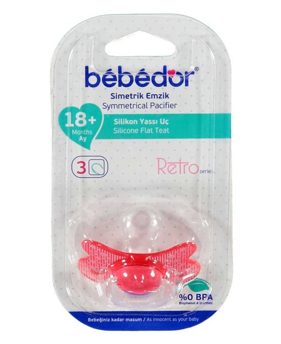Bebedor Silikon Damaklı Retro Emzik No3 18+ Ay