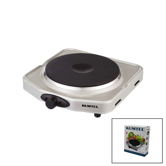 Kumtel Lx-7011 ( Gümüş ) ( Tek Gözlü ) Elektrikli Ocak (1500w) (ayarlanabilir Termostat) (kaymaz Ayak) (hızlı Isınan Taş)
