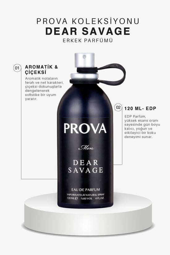 Prova Dear Savage Edp Aromatik Erkek Parfüm 120 Ml